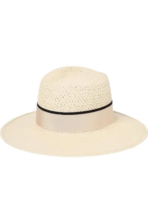 Borsalino Tilbehør, Dame, , S, Elegant båndstråhat
