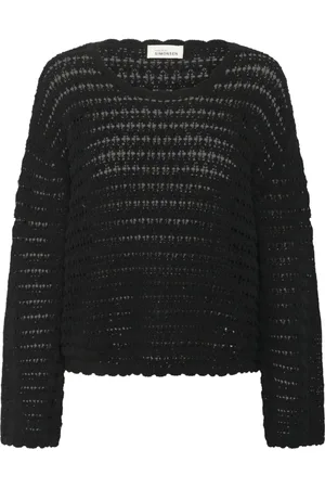 Karen by Simonsen Strik, Dame, Sort, M, Uld, Oversized Pullover Sweater Meteorite