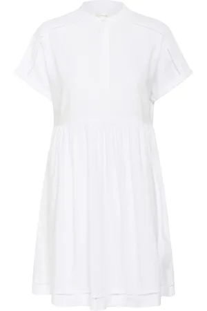 INWEAR Kjole, Dame, Hvid, XS, Kort Hvid Kjole Faridaiw Stil