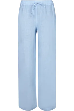 120% Lino Bukser, Dame, Blå, 2XS, Linned, Linnedbukser