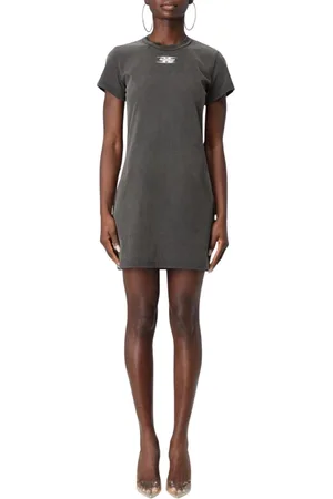 Alexander Wang Kjole, Dame, Brun, S, Bomuld, Brun Mini Kjole til Kvinder