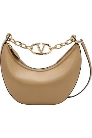 VALENTINO GARAVANI Taske, Dame, Gul, ONE SIZE, Uld, Lille Vlogo Moon Skuldertaske