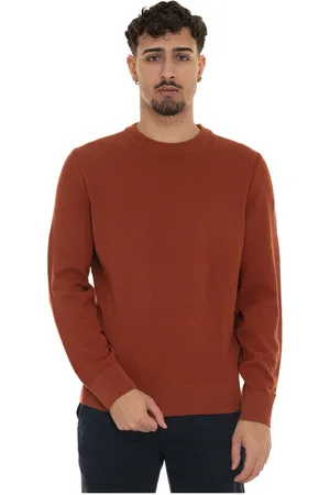 HUGO BOSS Strik, Herre, , 2XL, Bomuld, Tekstureret Rundhals Pullover