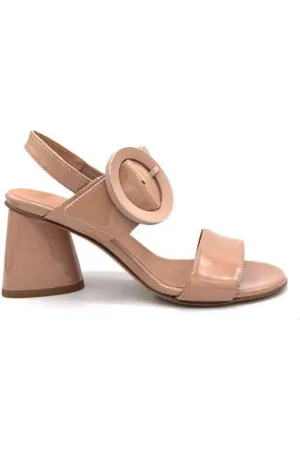 MARA BINI Sko, Dame, Brun, 39 EU, Uld, Gylden spænde Mousse Sandal