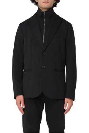 Armani Exchange Jakke, Herre, Sort, XL, Bomuld, Elegant Blå Blazer