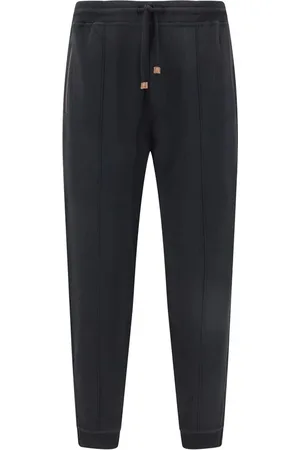 Brunello Cucinelli Bukser, Herre, Sort, M, Bomuld, Elegant Jogger Sweatpants