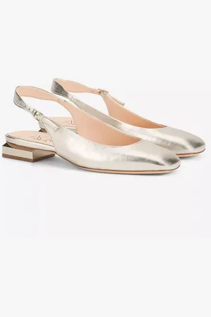 AGL ATTILIO GIUSTI LEOMBRUNI Sko, Dame, Gul, 37 1/2 EU, Ballerina med åben hæl