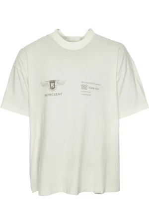 Represent Top, Herre, Hvid, M, Holdlogo Print Oversized T-shirt
