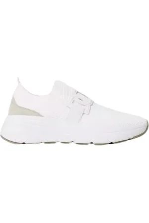 Twin-Set Sko, Dame, Hvid, 41 EU, Polyester, Hvide løbesko med Oval T