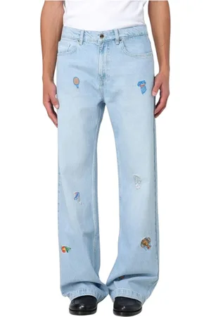 Casablanca Jeans, Herre, Blå, W34, Denim, Slidte Denim Jeans til Mænd