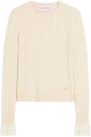 VALENTINO GARAVANI Strik, Dame, , M, Hvid Sweater Kollektion