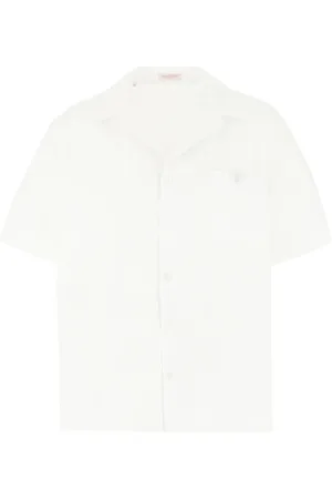 VALENTINO GARAVANI Skjorte, Herre, Hvid, L, Uld, Stilfulde Skjorter Samling