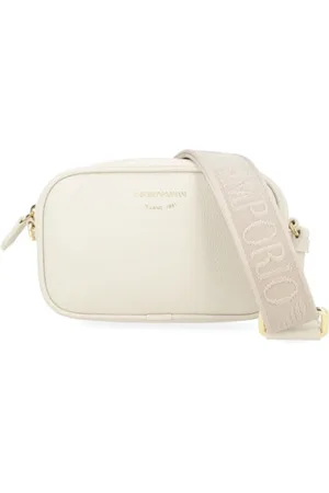 Emporio Armani Taske, Dame, Hvid, ONE SIZE, Uld, Vegansk kamerataske i elfenben