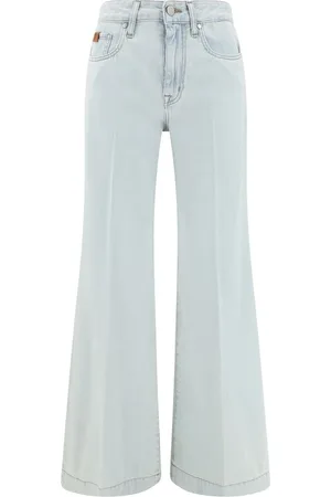 Jacob Cohen Jeans, Dame, Blå, W25, Læder, Bred Ben Jeans Afslappet Stil