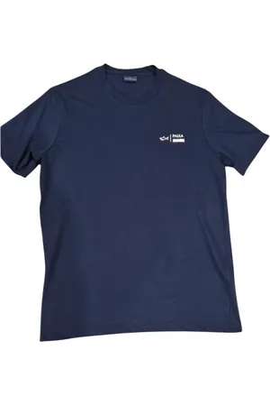 Paul & Shark Top, Herre, Blå, XL, Bomuld, Marineblå Logo T-shirt