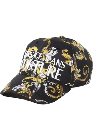 VERSACE Tilbehør, Dame, Sort, ONE SIZE, Bomuld, Barok Print Baseball Kasket