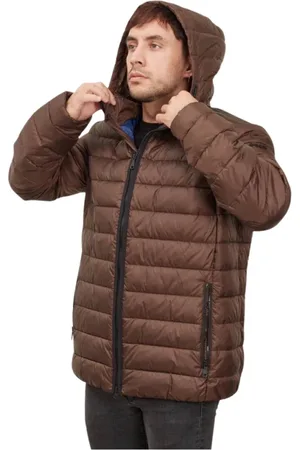 Geox Jakke, Herre, Brun, 2XL, Uld, Hættet jakke