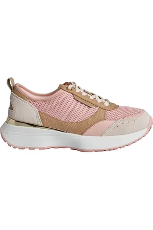 Michael Kors Sko, Dame, Lyserød, 39 EU, Uld, Mesh sneakers med metalliske detaljer