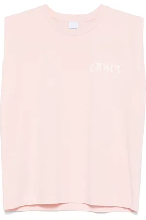 Pinko Top, Dame, Lyserød, XS, Cacao Ærmeløs T-shirt Polos