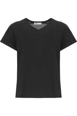 Khaite Top, Dame, Sort, L, Sort Ærmeløs Striktop