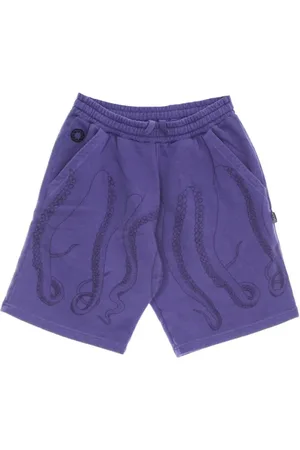 Octopus Shorts, Herre, Lilla, S, Bomuld, Amethyst Farvet Sweatshorts Letvægts Træningstøj