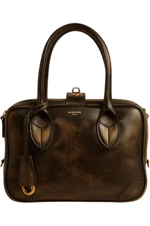 Golden Goose Taske, Dame, Flerfarvet, ONE SIZE, Uld, Sort nøglelås læder skuldertaske