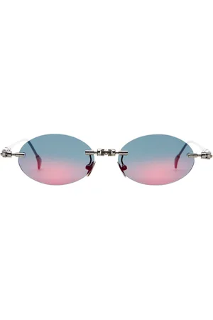 KUBORAUM Tilbehør, Dame, Grå, ONE SIZE, Elegant Rimless Gunmetal Solbriller