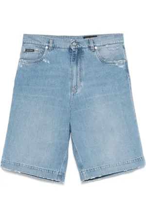 Dolce & Gabbana Shorts, Herre, Blå, M, Denim, Lysblå Denim Shorts med Klassisk Stil
