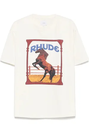 Rhude Top, Herre, Hvid, L, Hvide T-shirts og Polos