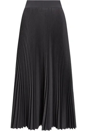 Dolce & Gabbana Nederdel, Dame, Sort, S, Flared Midi Nederdel i Mørkegrå
