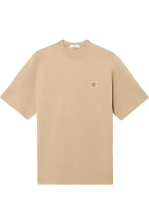Stone Island Top, Herre, , L, Bomuld, Kæmmet bomuld Jersey kortærmet T-shirt
