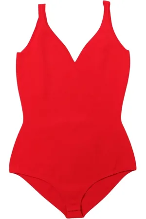 Alexander McQueen Top, Dame, Rød, XL, Bomuld, Koral V-hals Striktop