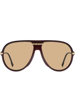 Carrera Tilbehør, unisex, Brun, 61 MM, Sporty solbriller med blå linser