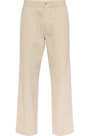 Maison Kitsuné Bukser, Herre, , XS, Bomuld, Bomuld Twill Bukser med Signatur Broderi