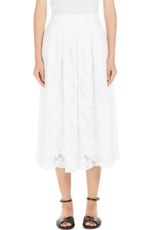 Max Mara Nederdel, Dame, Hvid, S, Ampezzo Hvid Nederdel