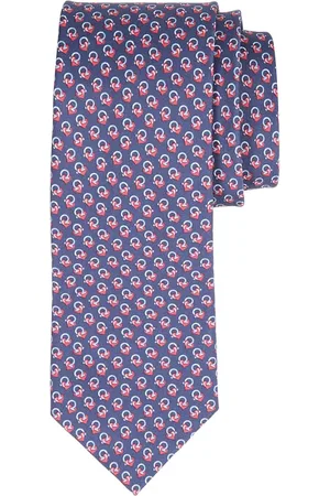 Salvatore Ferragamo Tilbehør, Herre, Blå, ONE SIZE, Silke slips