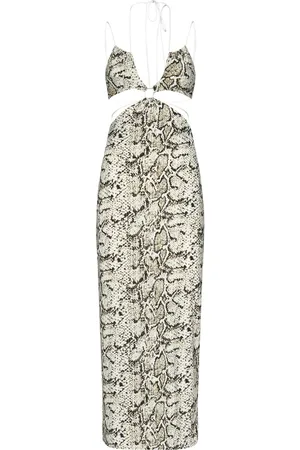 Amazuìn Kjole, Dame, , ONE SIZE, Python Print Midi Kjole