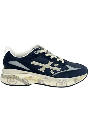 Premiata Sko, Herre, Blå, 40 EU, Nylon, Reflekterende Blå Sneakers
