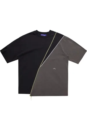 A-cold-wall* Top, Herre, Sort, S, Spliced T-shirt i sort/grå