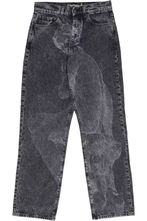 IUTER Jeans, Herre, Grå, W34, Denim, Mørkegrå Løse Denim Jeans