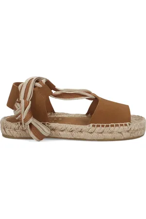 Paloma Barceló Sko, Dame, Brun, 37 EU, Læder, Brune Lædersandaler Aintza Suede