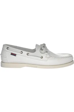 SEBAGO Sko, Herre, Hvid, 44 EU, Uld, Hvide Dockside Portland Sko