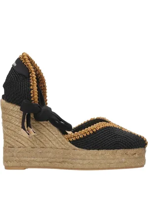 Castaner Sko, Dame, Sort, 35 EU, Jute, Sorte Jute Sandaler med Ankel Lace