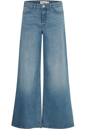 Ichi Jeans, Dame, Blå, W28, Bomuld, Bootcut Jeans til Kvinder