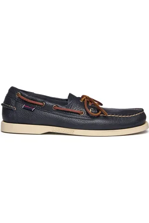 SEBAGO Sko, Herre, Blå, 43 EU, Læder, Blå læder yachting loafers