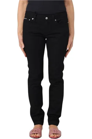 Dolce & Gabbana Jeans, Dame, Sort, M, Sorte Straight Leg Jeans