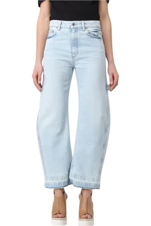 Stella McCartney Jeans, Dame, Blå, W26, Bomuld, Klassiske Blå Wide Leg Jeans