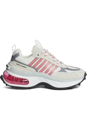 Dsquared2 Sko, Dame, Flerfarvet, 39 EU, Uld, Grå Sneakers med Kalveskind