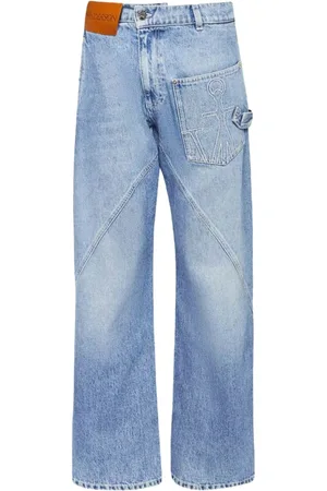 J.W.Anderson Jeans, Dame, Blå, W27, Bomuld, Twisted Workwear Jeans