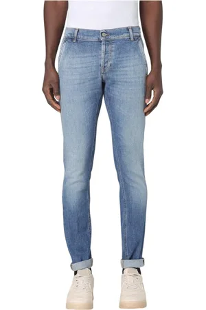 Dondup Jeans, Herre, Blå, W34, Denim, Moderne Slim Fit Jeans